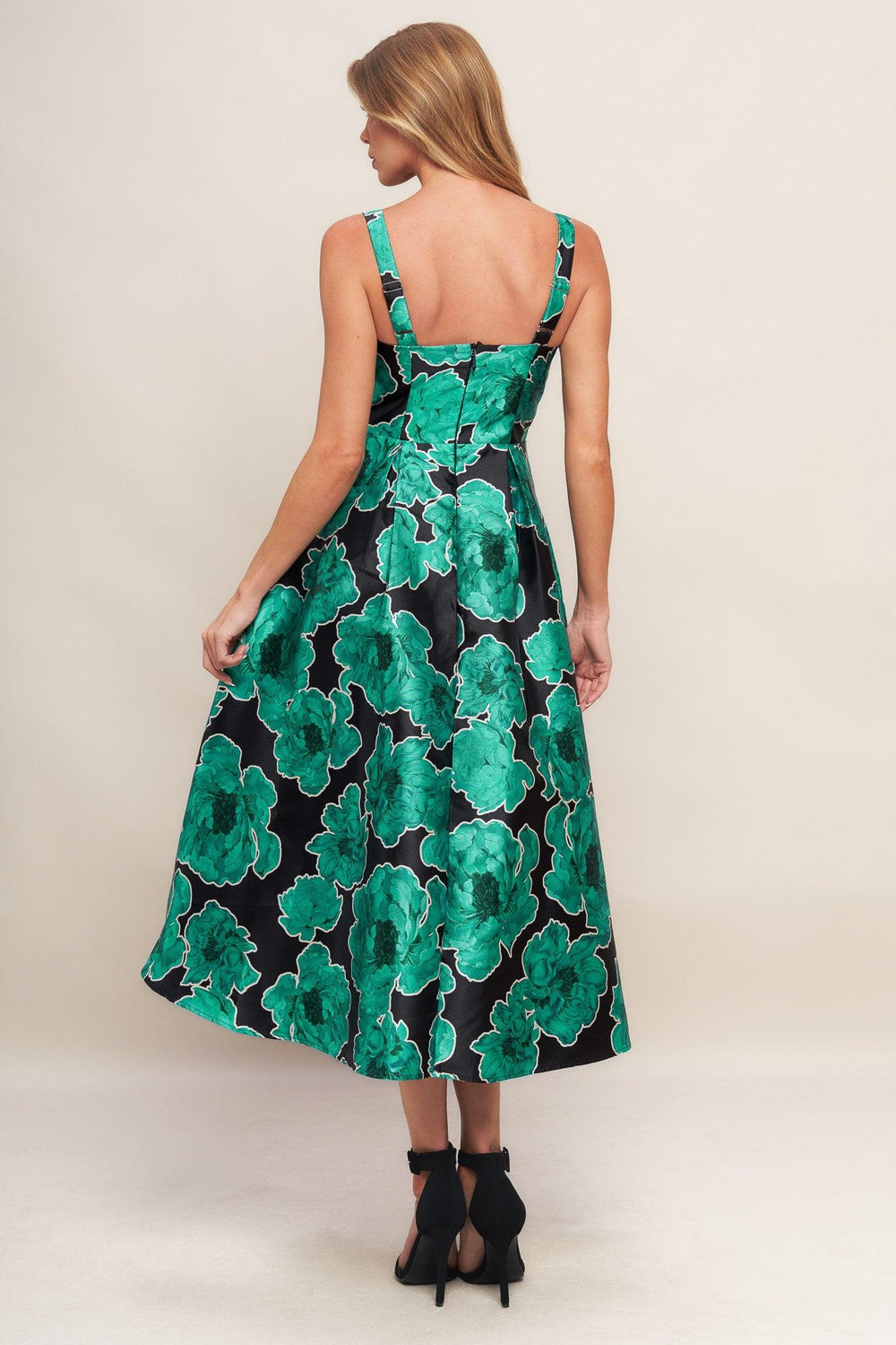 Royal Baroque Woven Midi Dress from KADOU Boutique