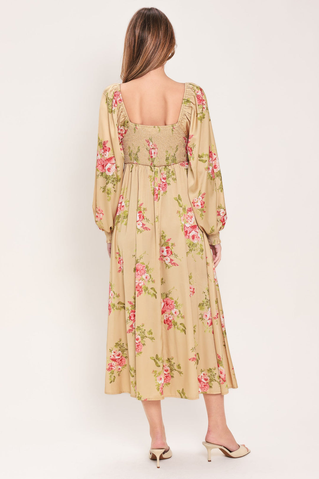 ENGLISH GARDEN WOVEN MIDI DRESS