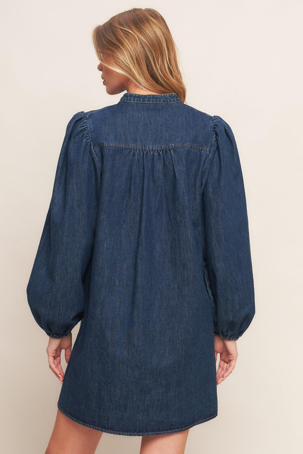 Canyon Breeze Denim Mini Dress from KADOU Boutique
