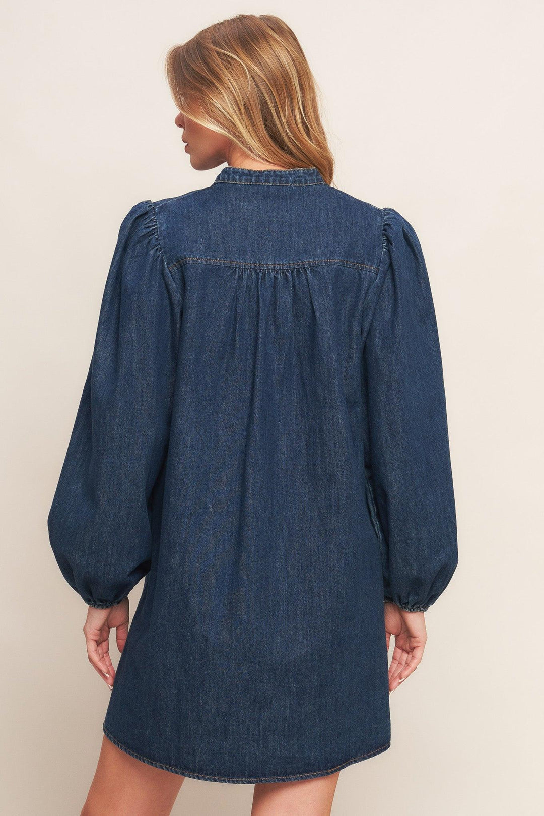 Canyon Breeze Denim Mini Dress from KADOU Boutique