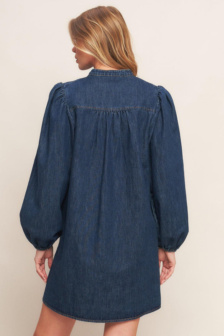 Canyon Breeze Denim Mini Dress from KADOU Boutique