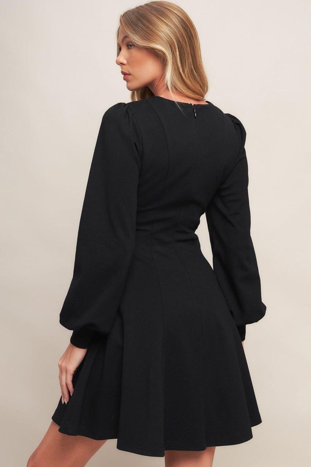 Black Swan Heavy Knit Mini Dress from KADOU Boutique