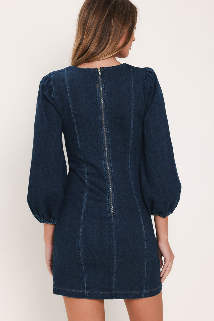 TIMELESS DENIM MINI DRESS