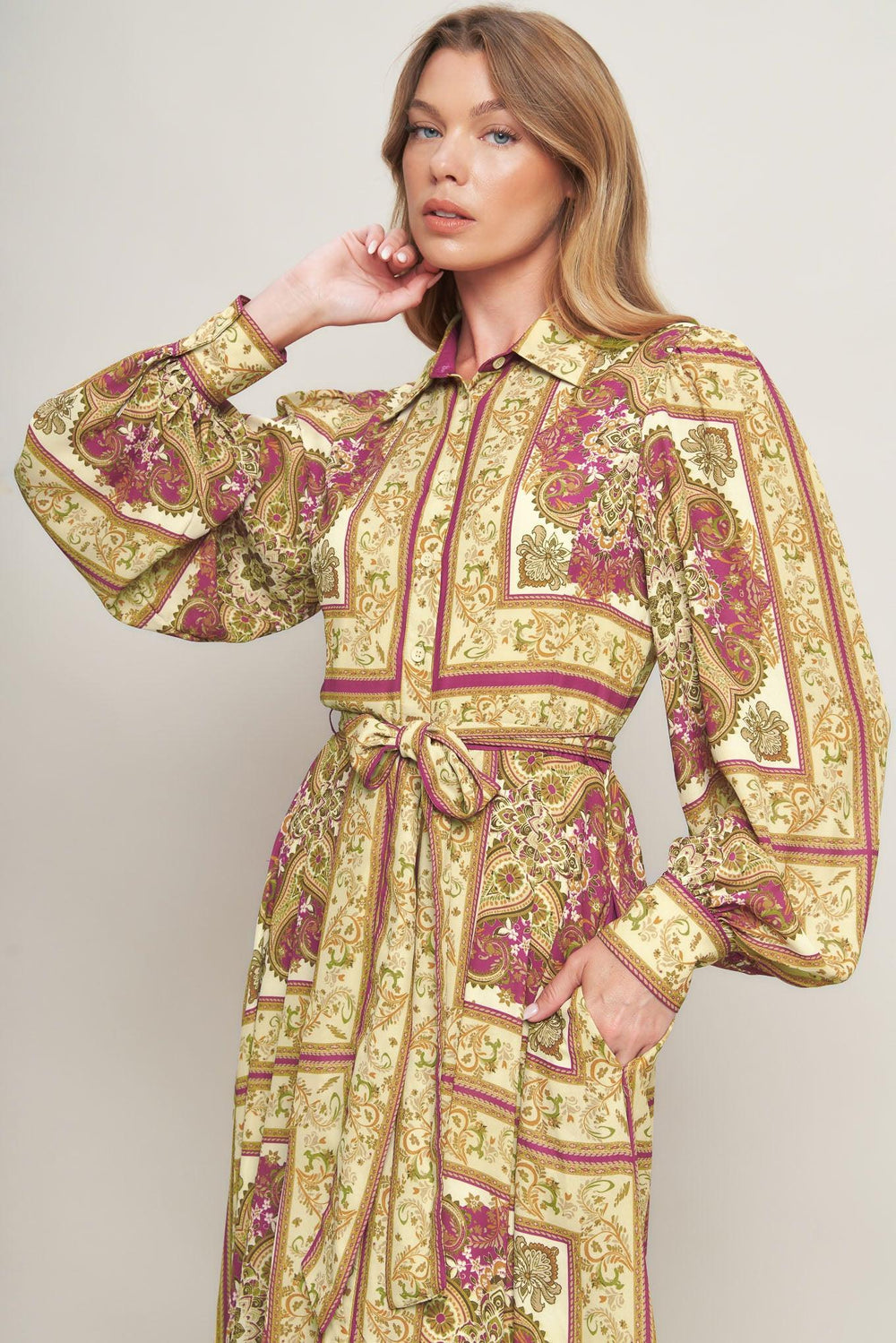 Royal Boho Energy Woven Maxi Dress from KADOU Boutique