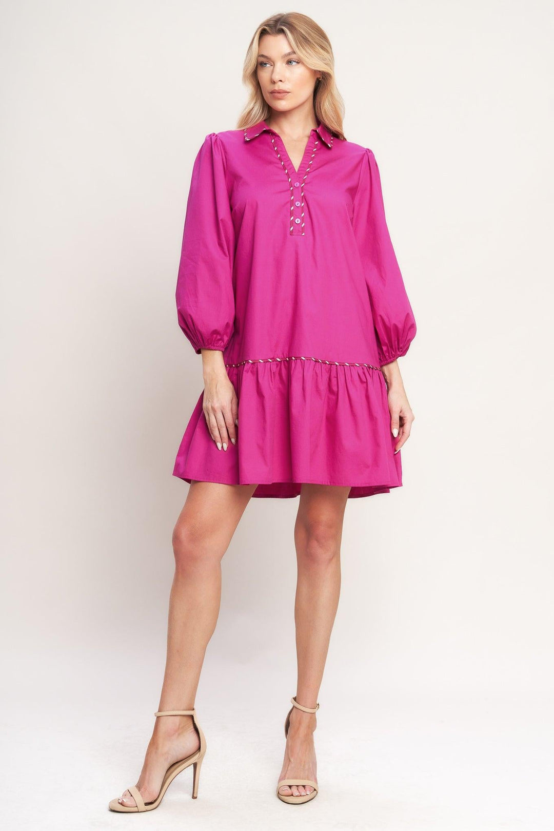 PRETTY MUCH PERFECT WOVEN MINI DRESS