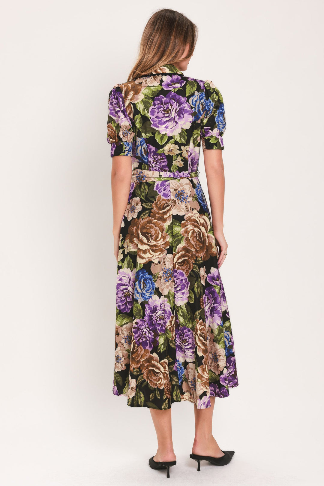 VIVID HERITAGE WOVEN MIDI DRESS