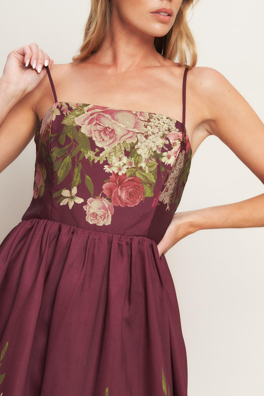 Secret Garden Romance Woven Ankle Dress from KADOU Boutique
