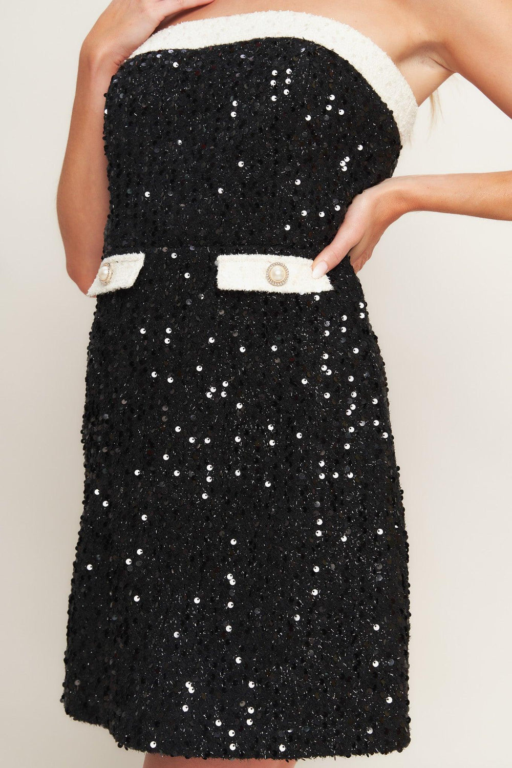 Midnight Glam Sequin Mini Dress from KADOU Boutique