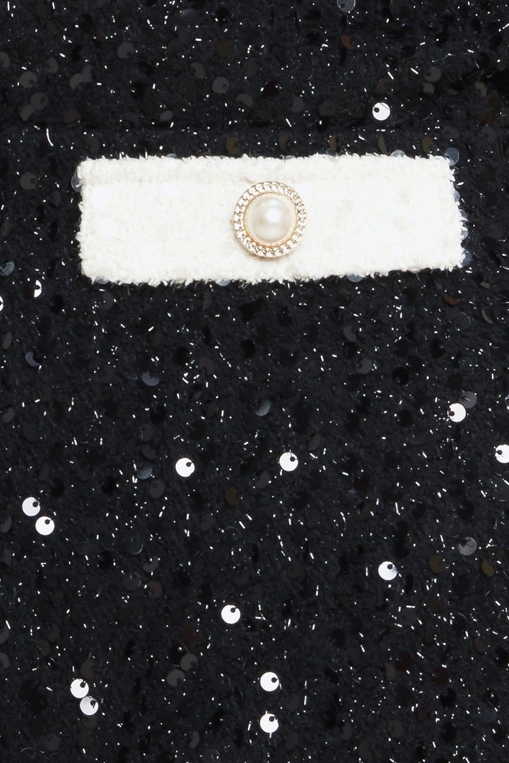 MIDNIGHT GLAM SEQUIN MINI DRESS