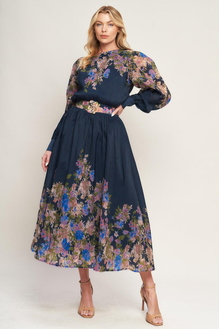 Charming Tapestry Woven Midi Dress from KADOU Boutique