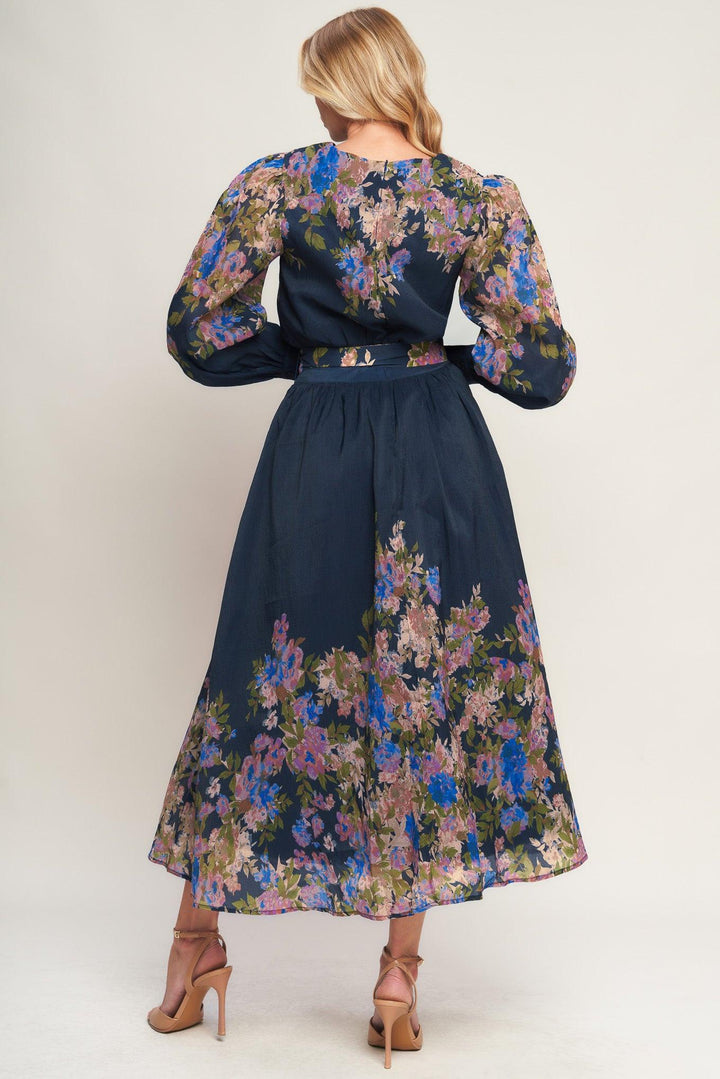 Charming Tapestry Woven Midi Dress from KADOU Boutique