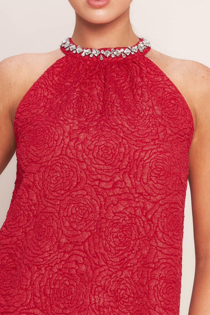SPARKLE &amp; SWIRL WOVEN MINI DRESS
