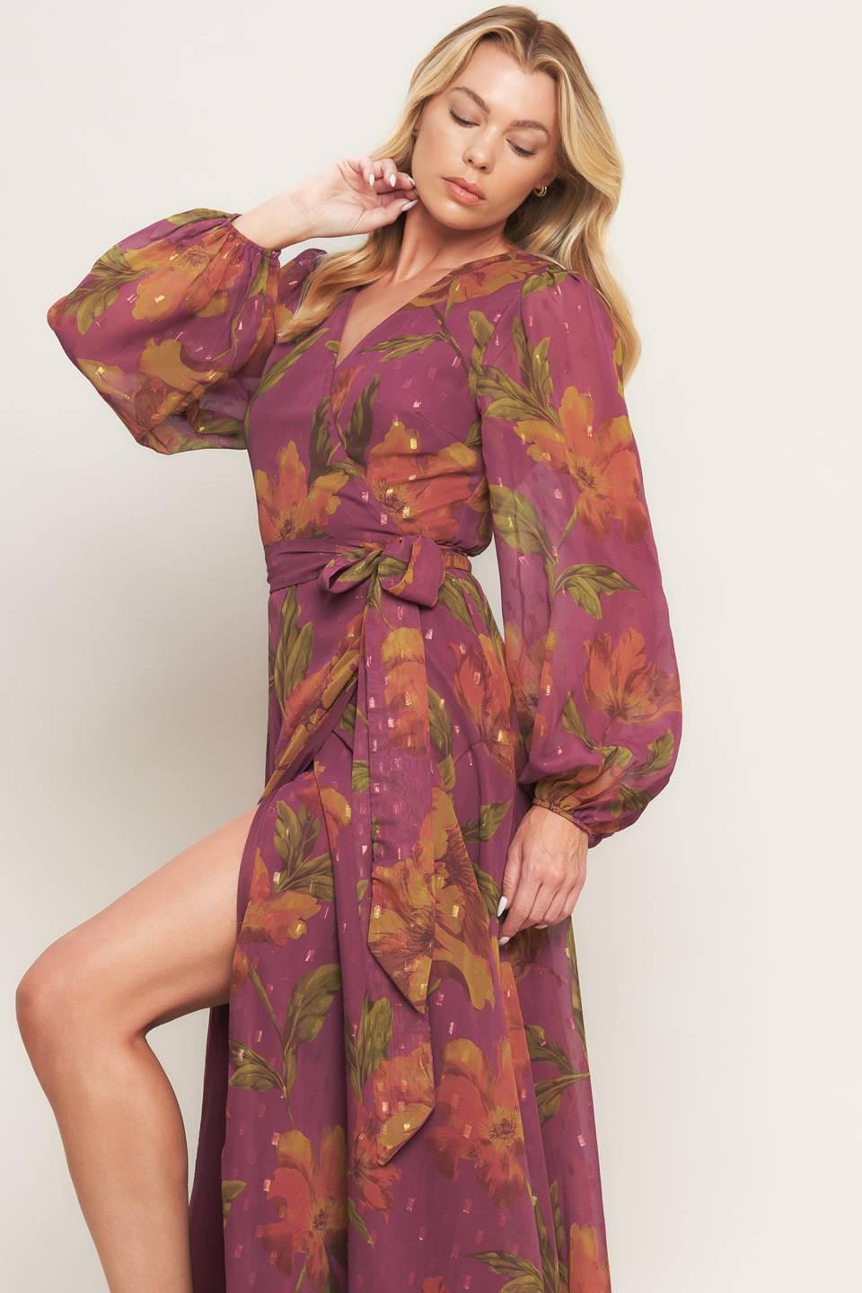 Ember Garden Woven Maxi Dress from KADOU Boutique