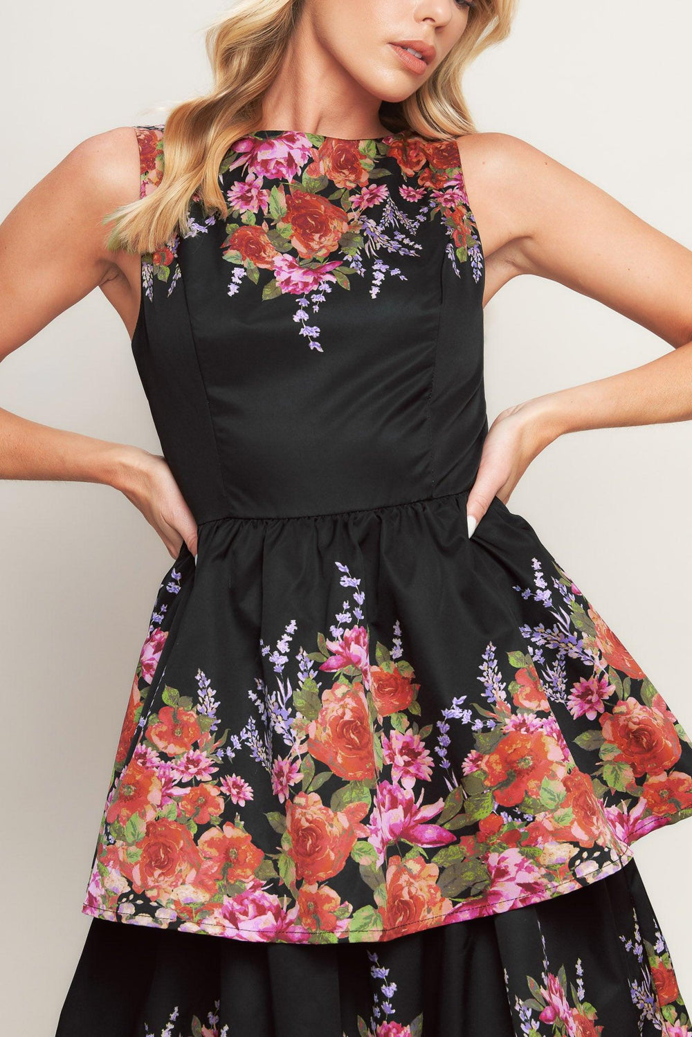 The Botanical Ballgown Woven Midi Dress from KADOU Boutique