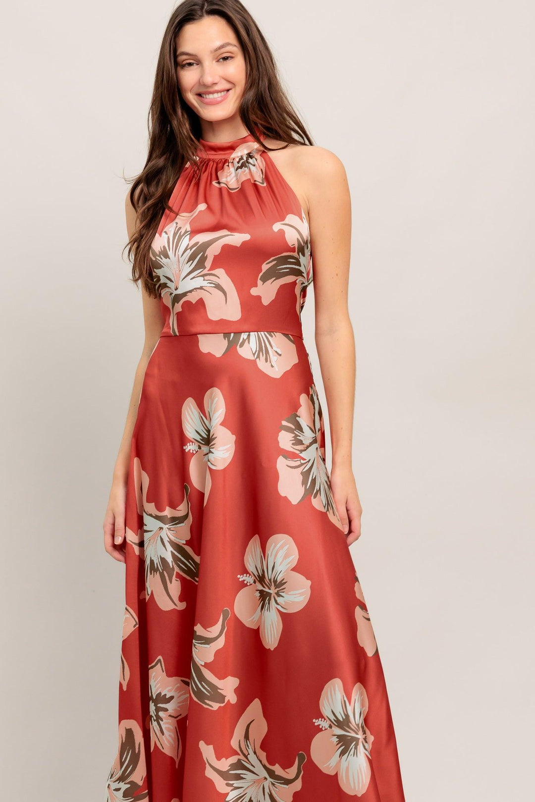 Can’t Look Away Woven Midi Dress from KADOU Boutique