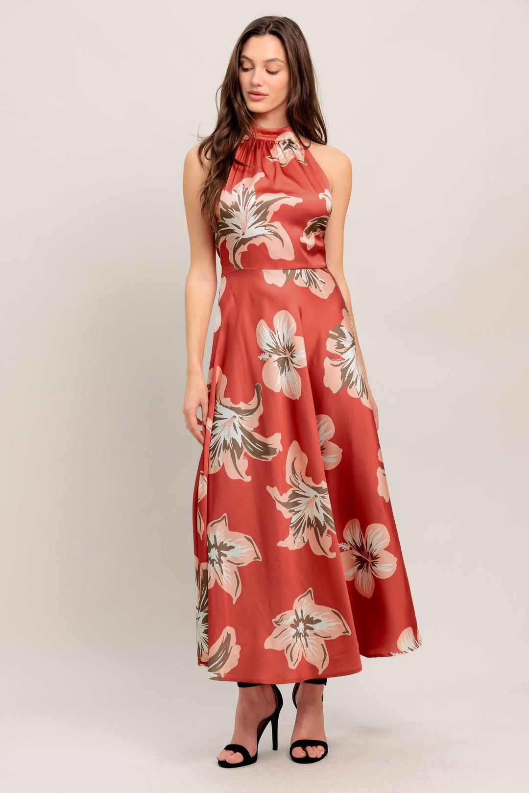 Can’t Look Away Woven Midi Dress from KADOU Boutique