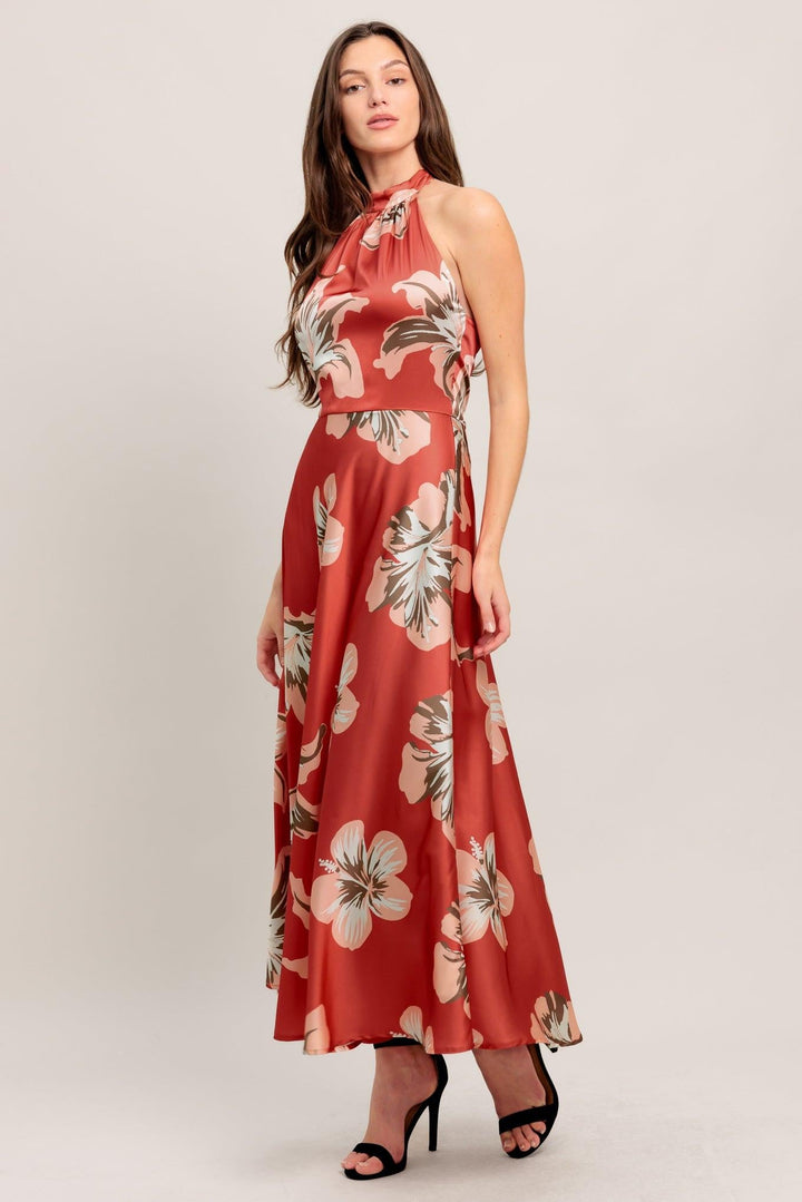 Can’t Look Away Woven Midi Dress from KADOU Boutique