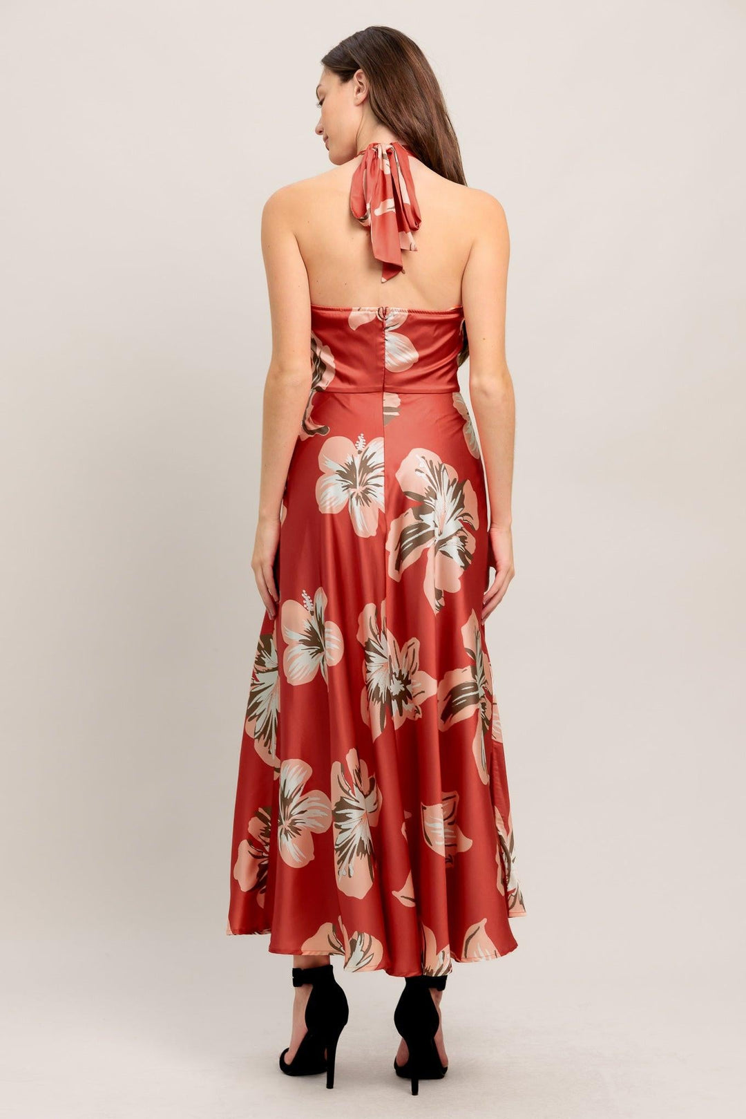 Can’t Look Away Woven Midi Dress from KADOU Boutique