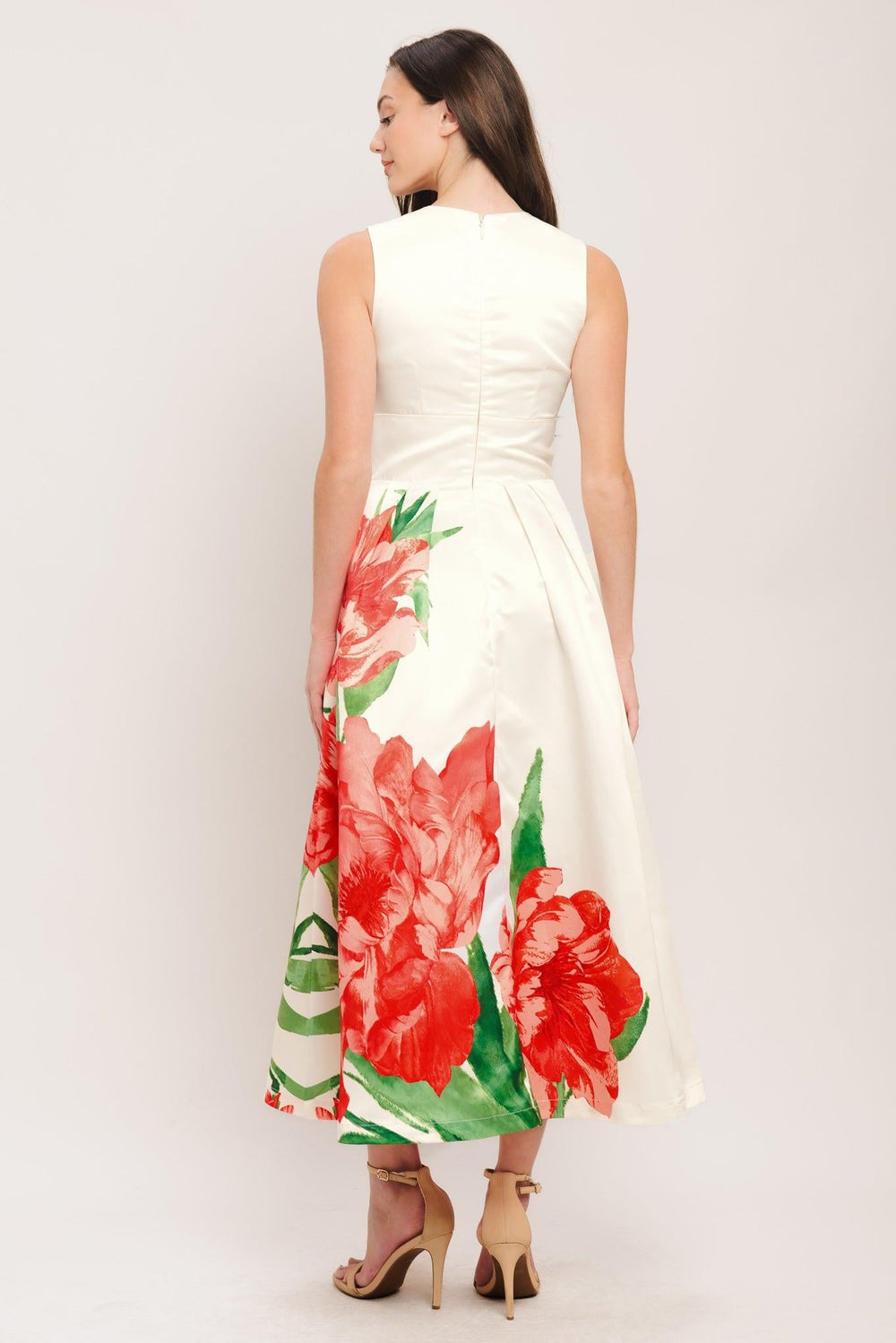 Romance Edit Woven Midi Dress from KADOU Boutique
