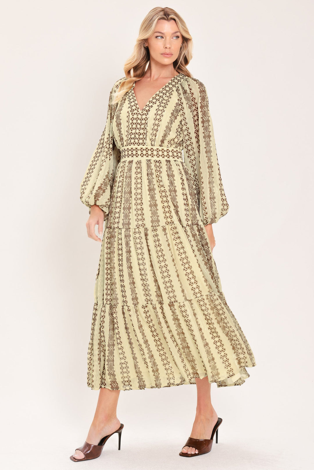 Tribal Whisper Woven Midi Dress from KADOU Boutique