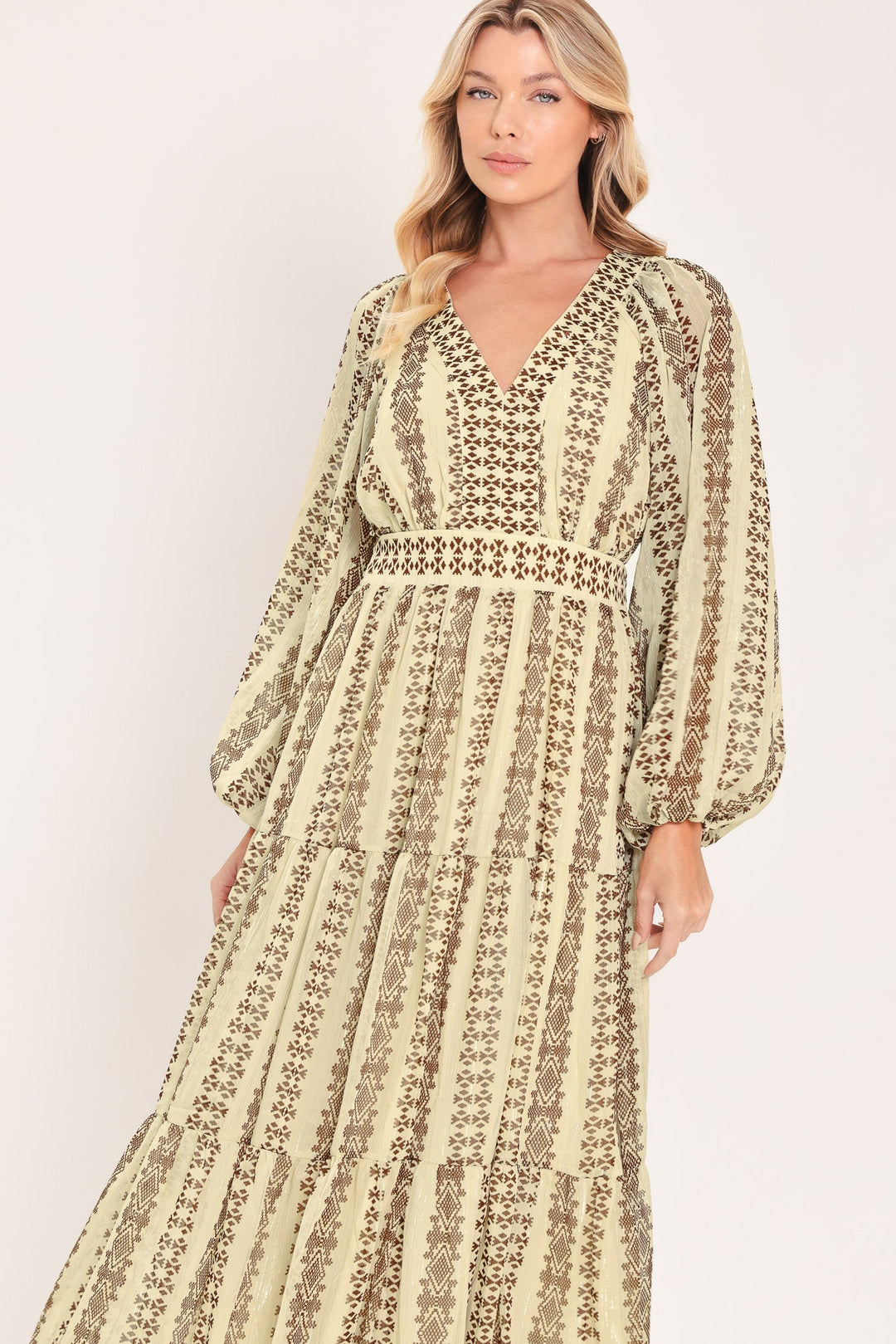 Tribal Whisper Woven Midi Dress from KADOU Boutique