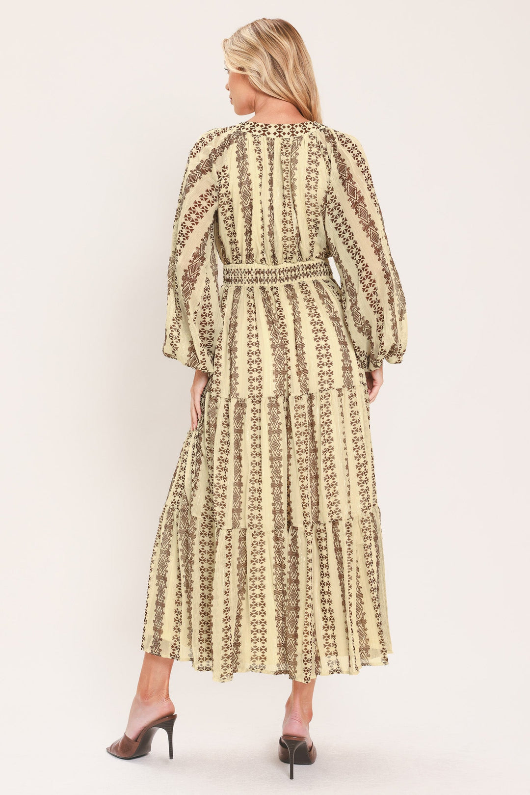 Tribal Whisper Woven Midi Dress from KADOU Boutique