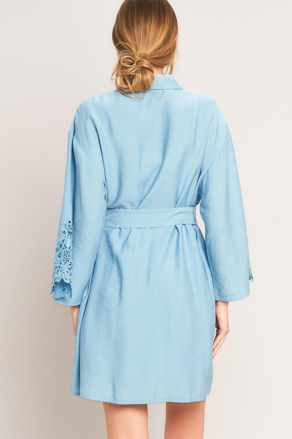 Azure Coast Woven Mini Dress from KADOU Boutique
