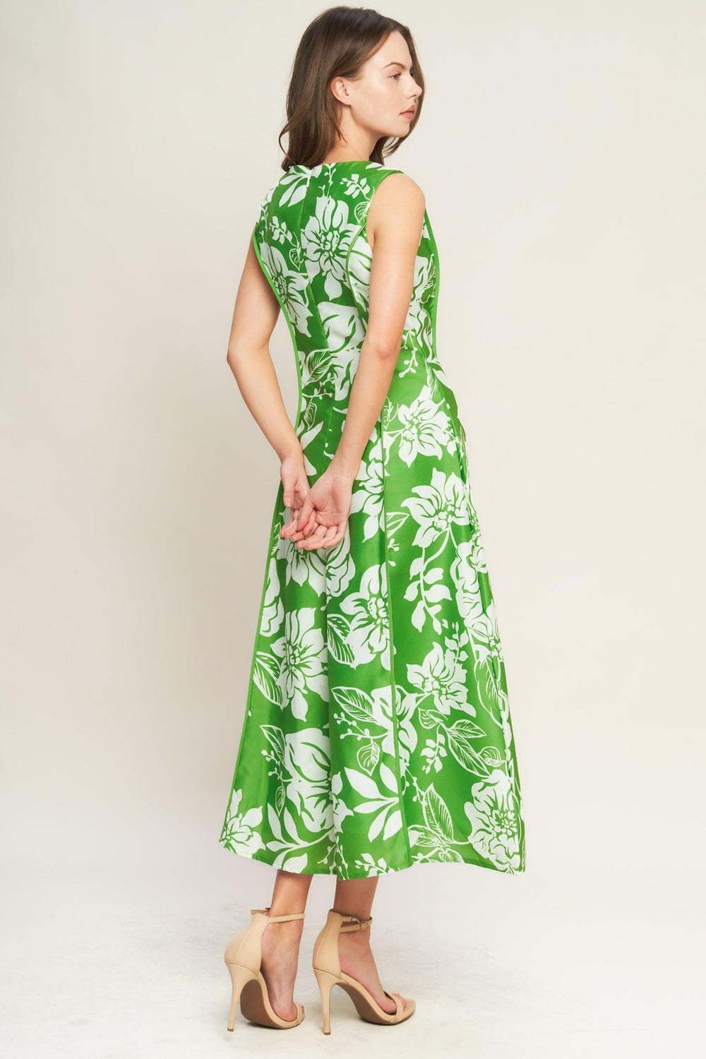 Garden Goddess Woven Midi Dress from KADOU Boutique