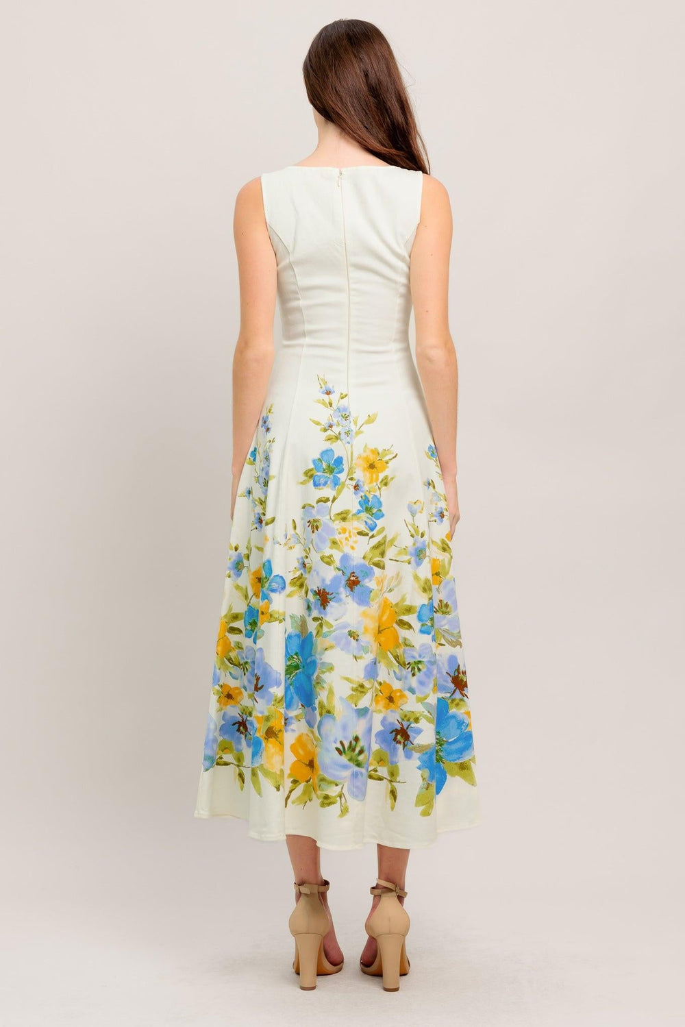 Dreaming of the Coast Woven Midi Dress from KADOU Boutique