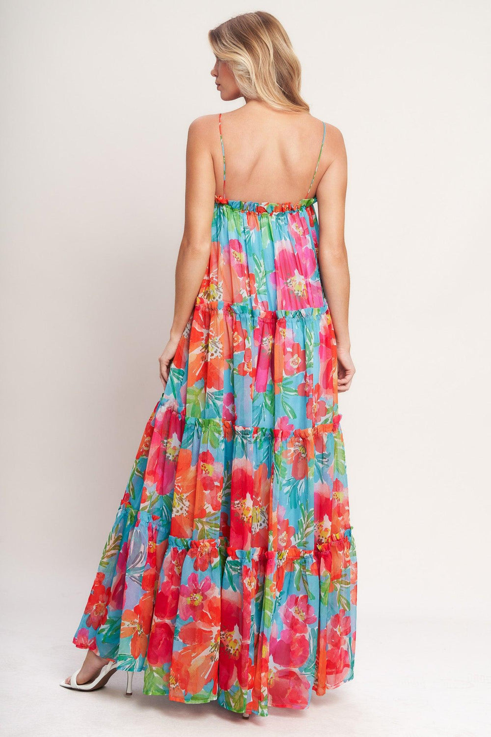 Tropical Daydream Woven Maxi Dress from KADOU Boutique