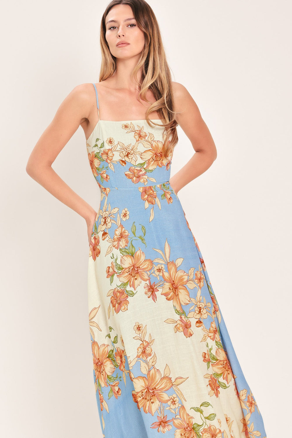 Summer Serenade Woven Midi Dress from KADOU Boutique