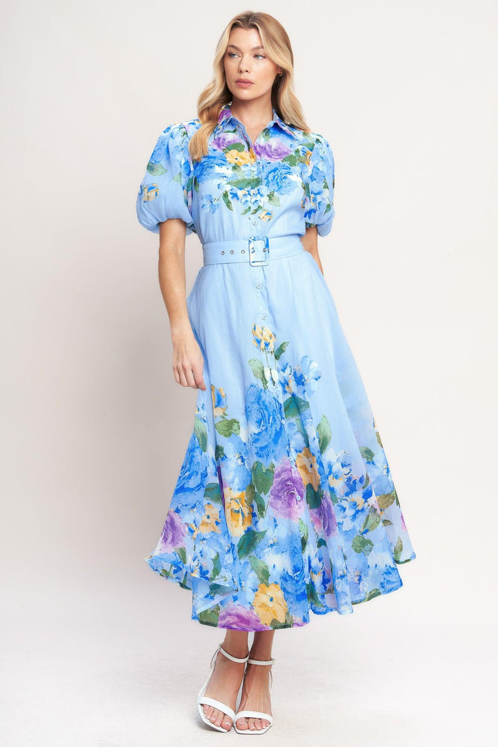 Springtime Sweetheart woven midi dress from KADOU Boutique