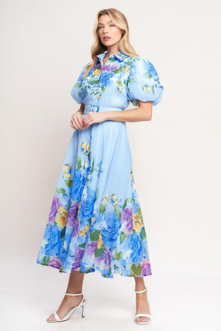 Springtime Sweetheart woven midi dress from KADOU Boutique