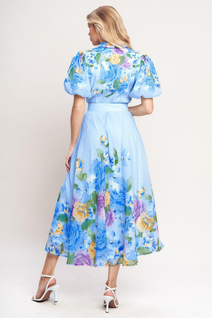 Springtime Sweetheart woven midi dress from KADOU Boutique
