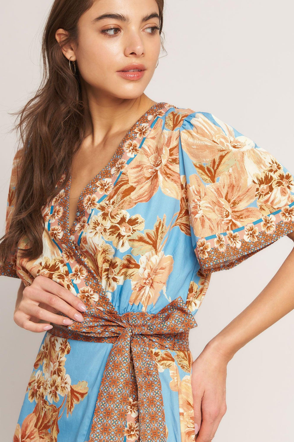 Havana Heat Woven Hi-Lo Midi Dress from KADOU Boutique