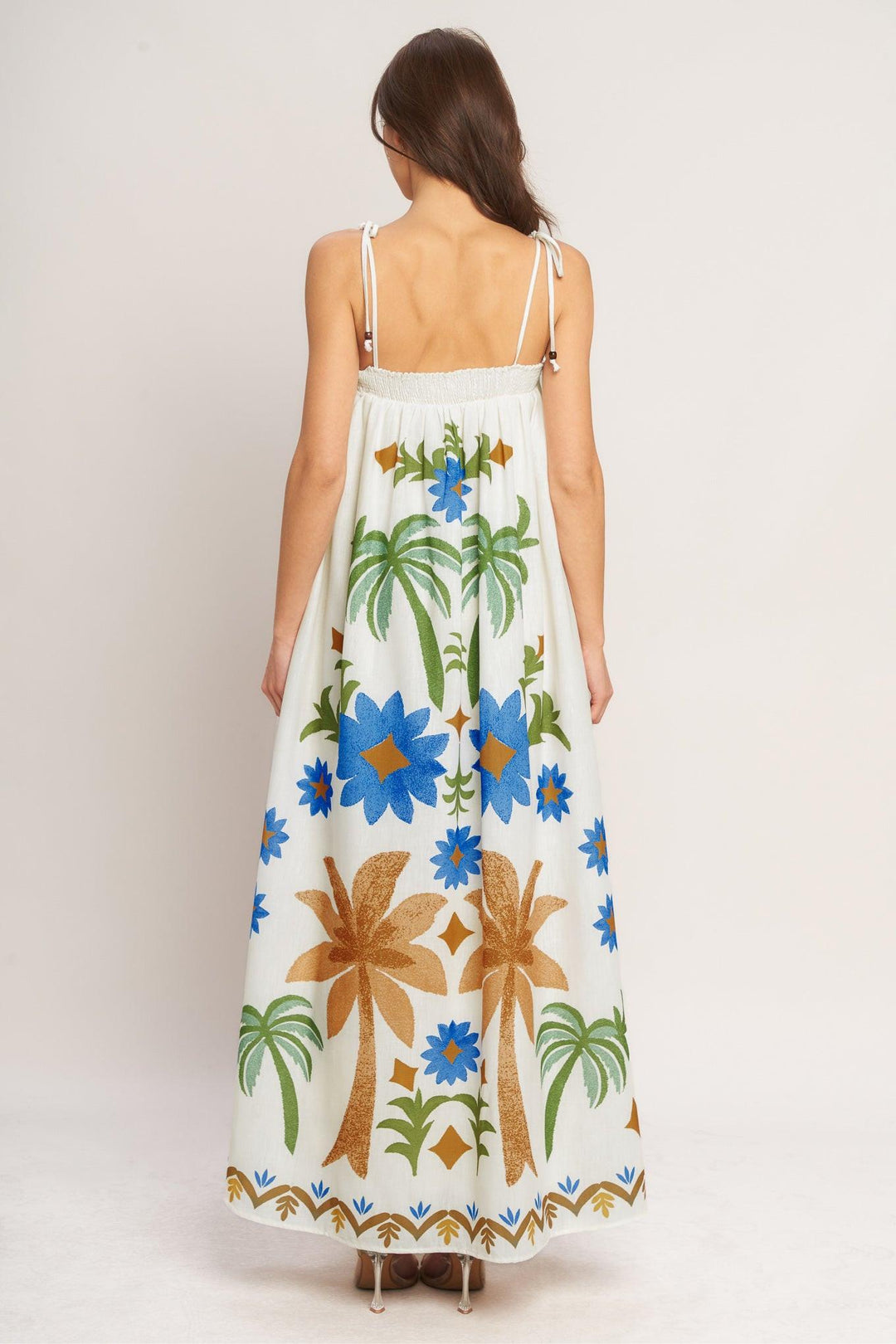 Tropic Arte Flow Woven Maxi Dress from KADOU Boutique