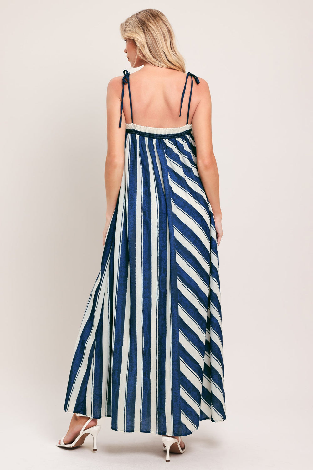 Sea Rhythm Woven Maxi Dress from KADOU Boutique