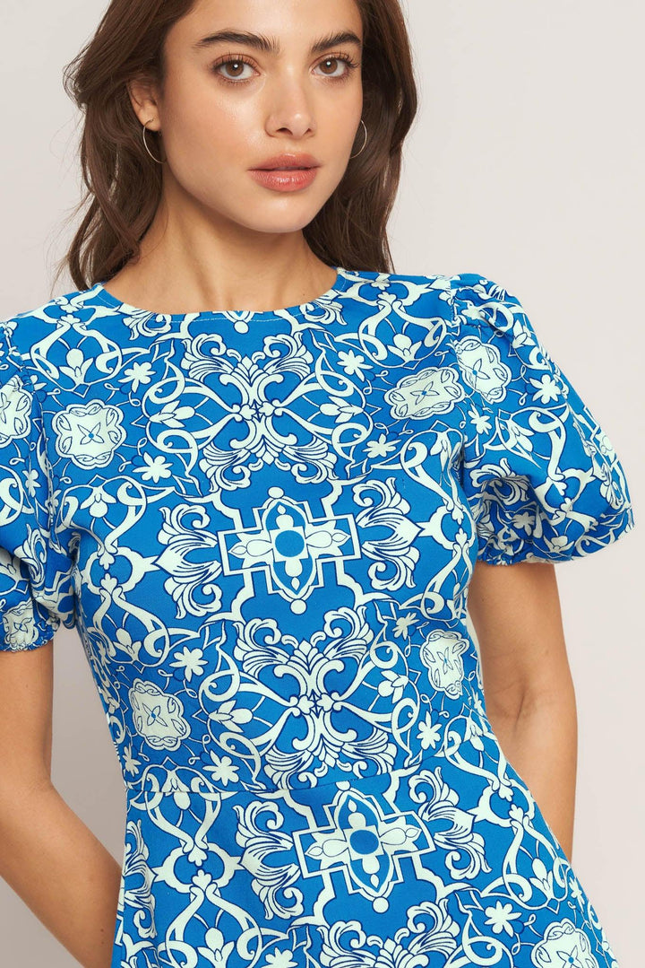 City Vibe Woven Mini Dress from KADOU Boutique