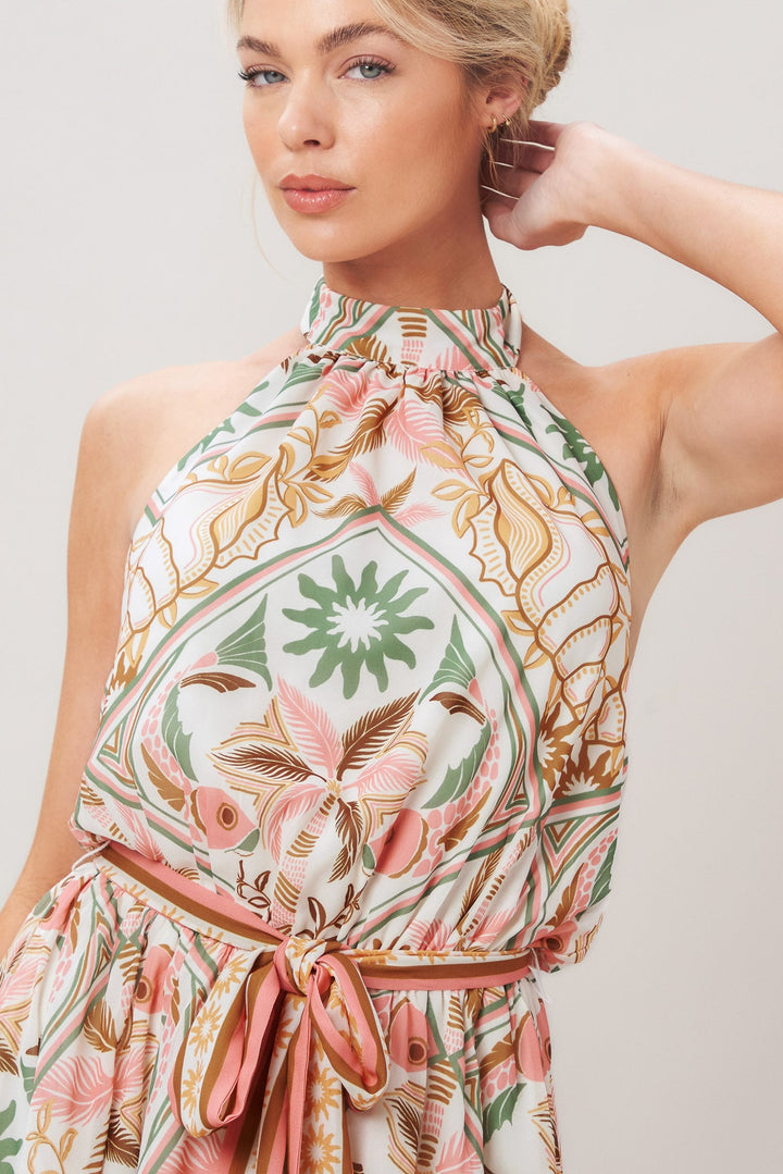Soft Voyage Woven Mini Dress from KADOU Boutique