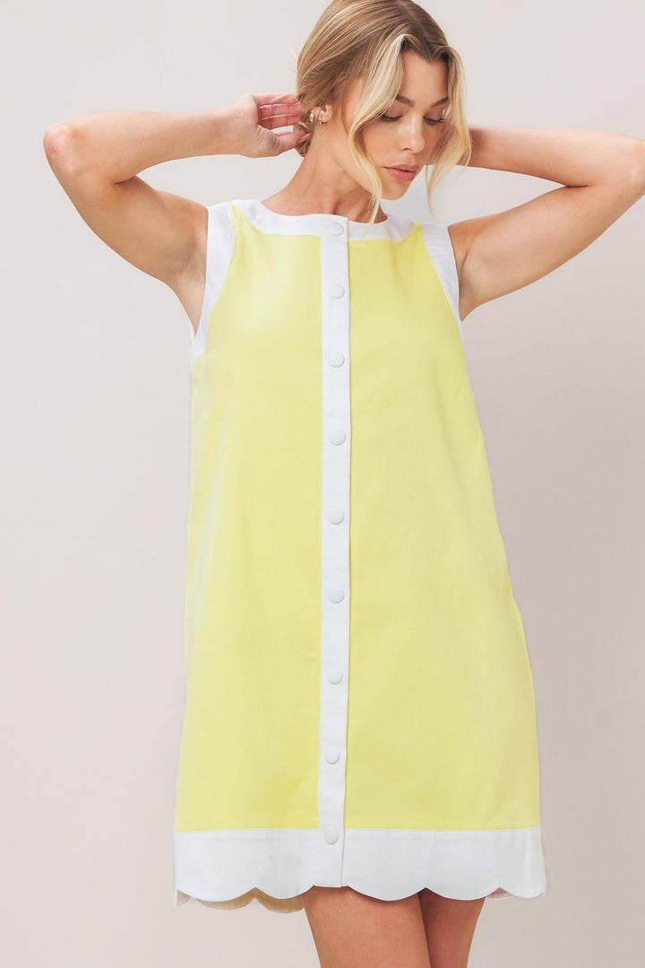 Barbie Shift Woven Mini Dress from KADOU Boutique