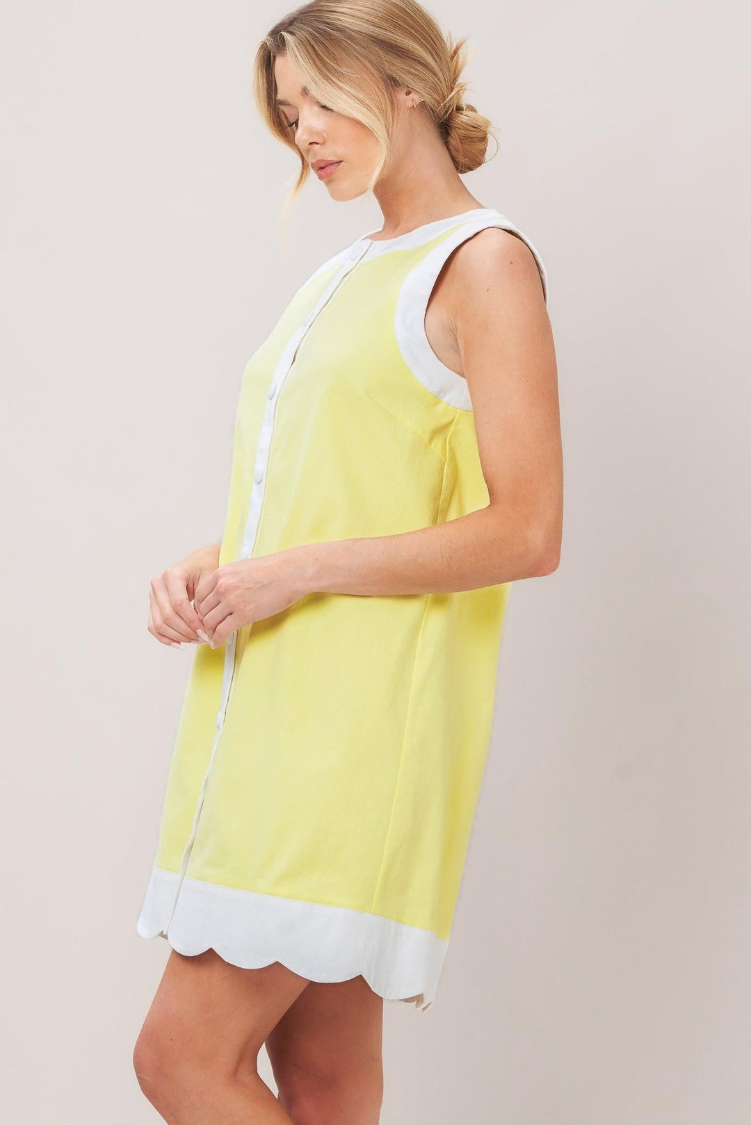 Barbie Shift Woven Mini Dress from KADOU Boutique