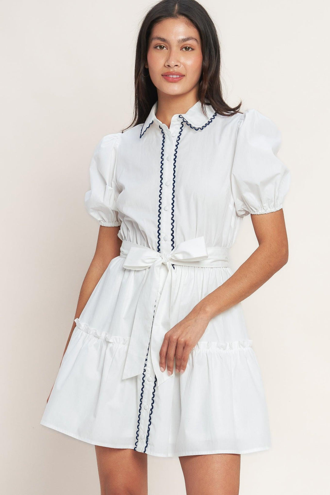 A Little Bit Lovely Woven Mini Dress from KADOU Boutique