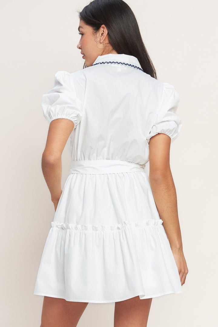 A Little Bit Lovely Woven Mini Dress from KADOU Boutique