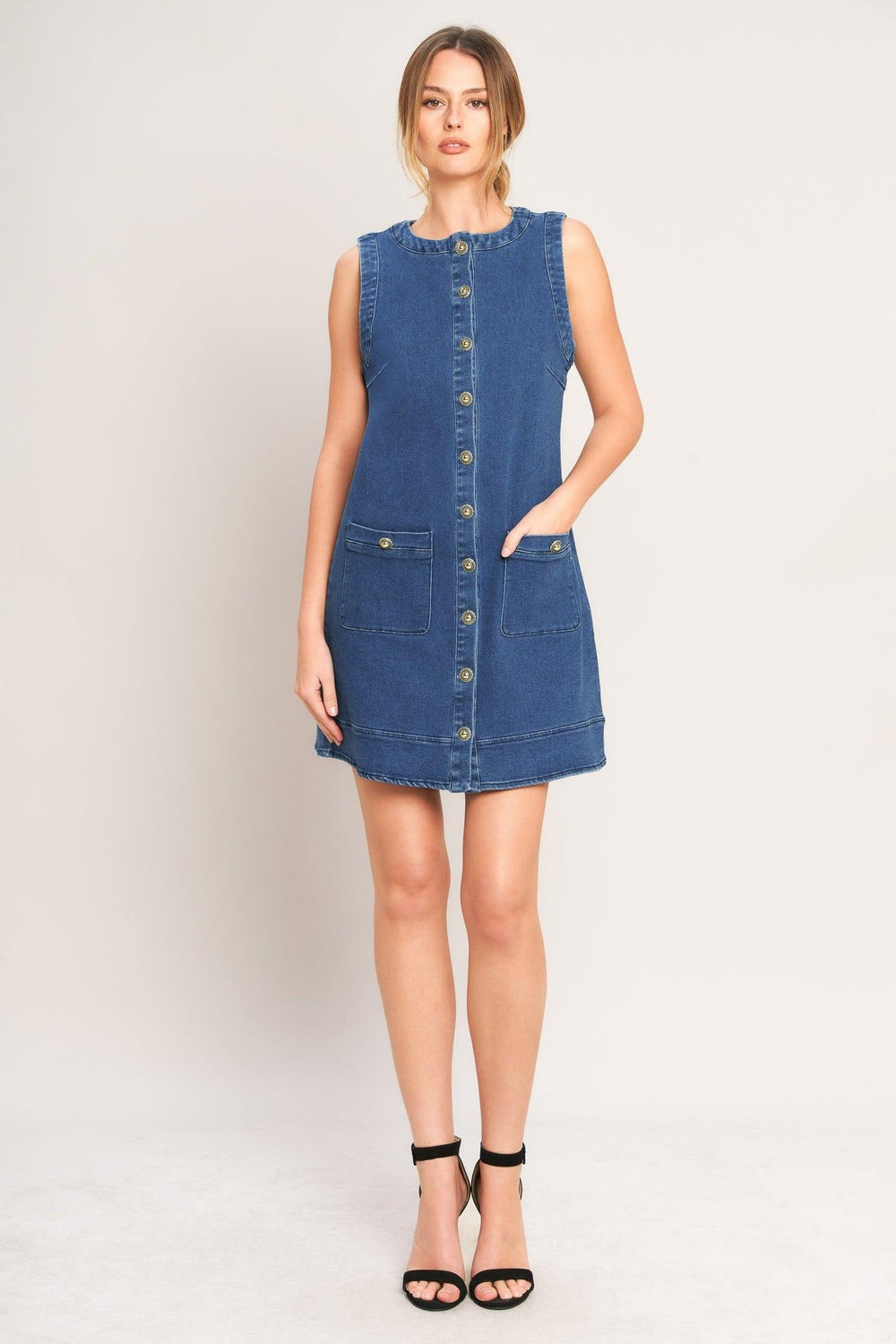 Everyday Icon Denim Shift Dress from KADOU Boutique