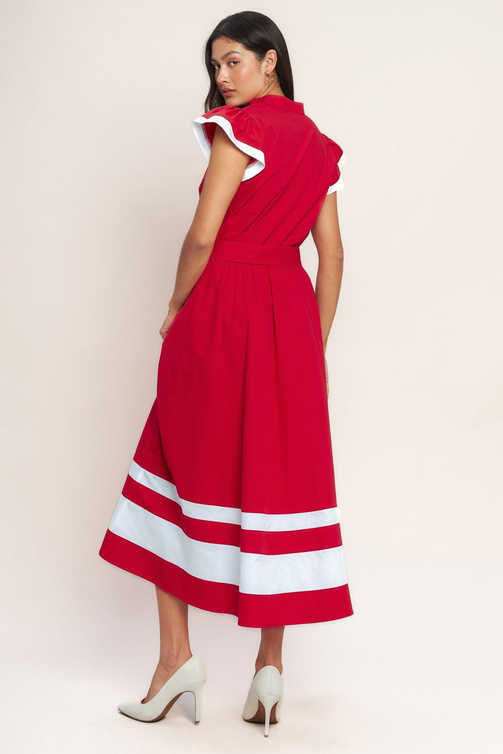 True Love in Color Blocked Midi Dress from KADOU Boutique