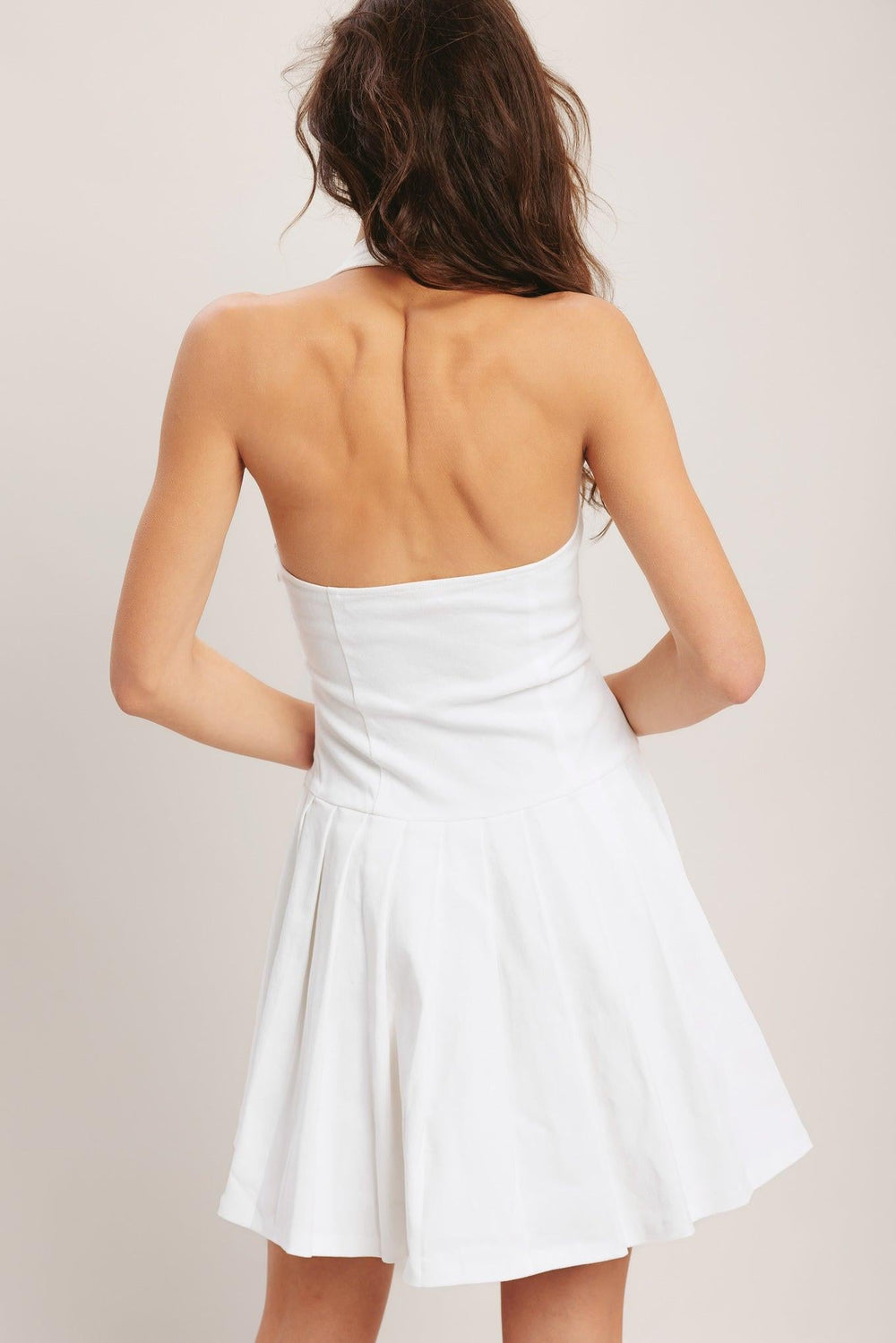 Summer Clubhouse Woven Mini Dress from KADOU Boutique