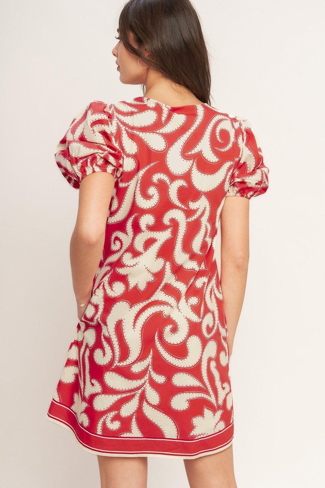 Straight &amp; Strong Woven Mini Dress from KADOU Boutique
