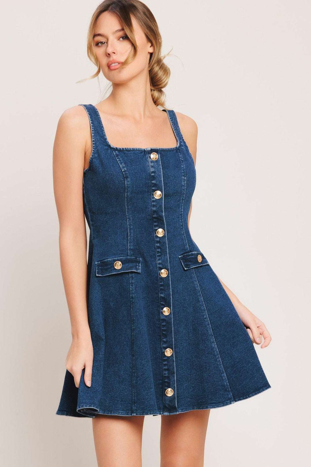 Urban Polish Denim Mini Dress from KADOU Boutique