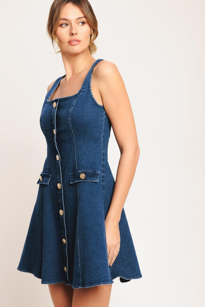 Urban Polish Denim Mini Dress from KADOU Boutique