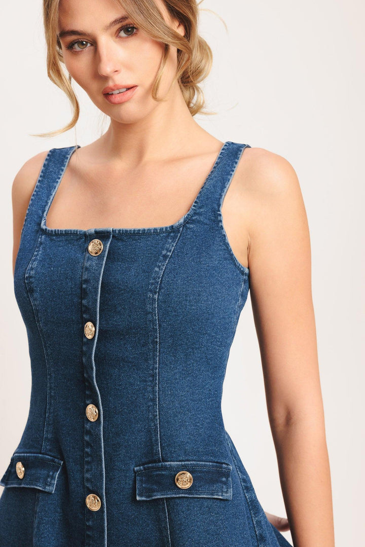 Urban Polish Denim Mini Dress from KADOU Boutique